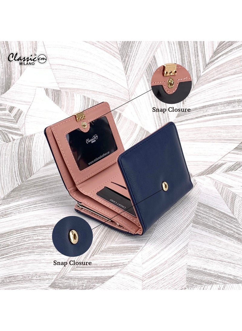 Classic Milano Classic Milano Wallet for Women – Stylish Faux Leather Ladies Wallet with Card Holder | Coins Clipped Purse for Women | Slim Women’s Wallet for Daily Use, Travel & Gifting  - Image 3