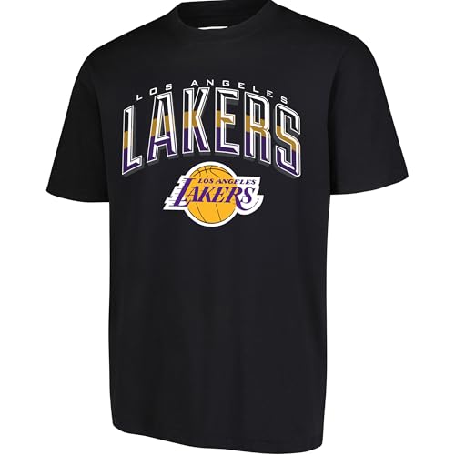 Ultra Game NBA Official Men’s Super Soft Supreme T-Shirt - Unisex, Los Angeles Lakers, Black, Large - Image 1