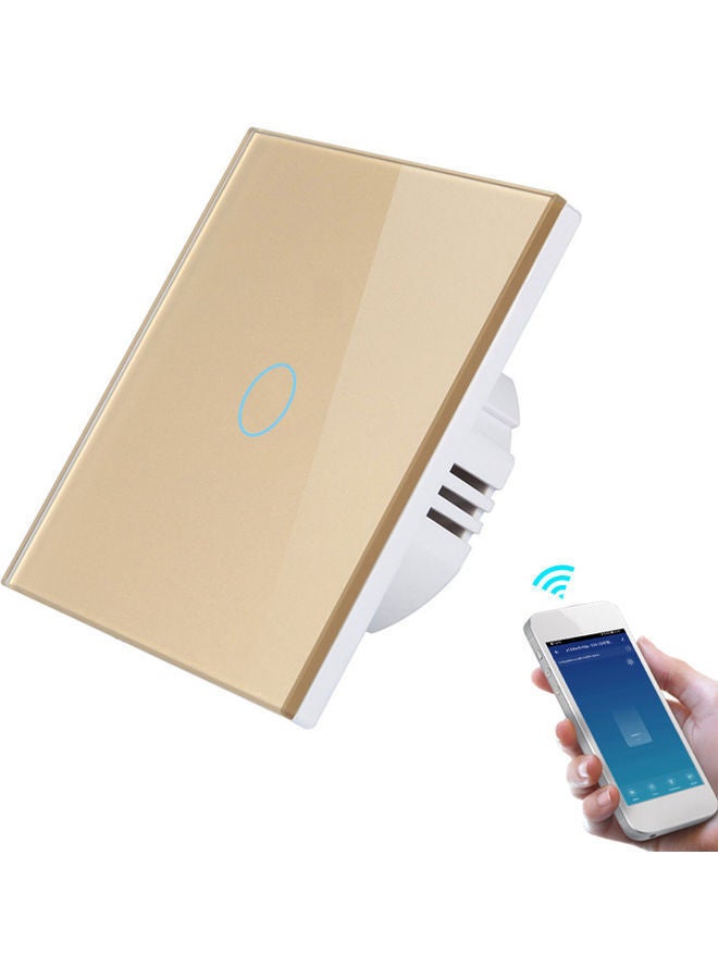 NIBEMINENT Wi-Fi Smart Touch Light Switch Gold - Image 2