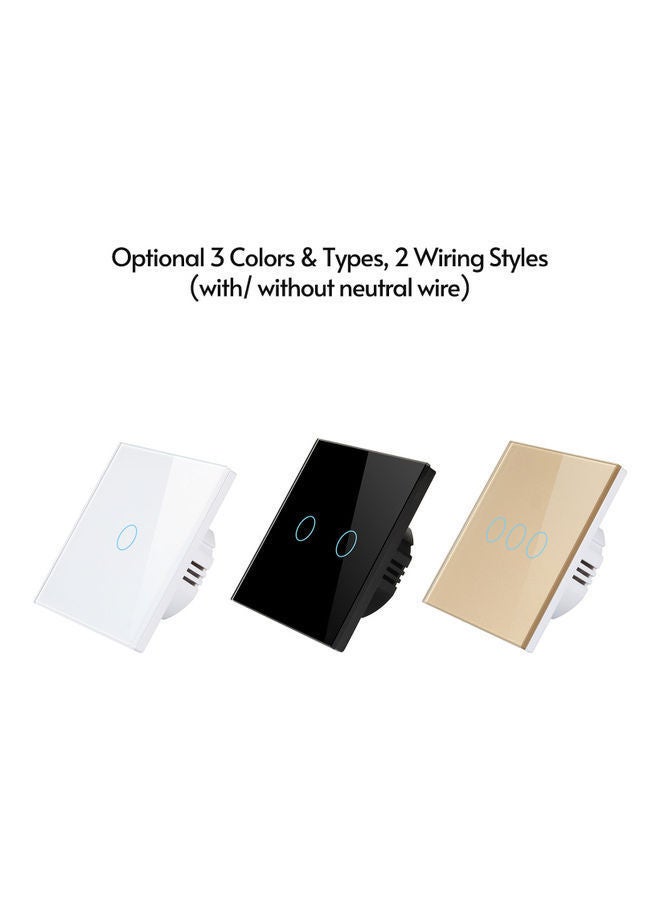 NIBEMINENT Wi-Fi Smart Touch Light Switch Gold - Image 3