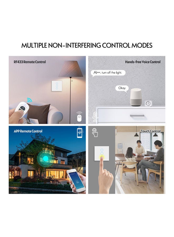 NIBEMINENT Wi-Fi Smart Touch Light Switch Gold - Image 5