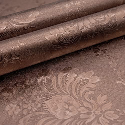 Wolpin Wall Stickers Living Room Wallpaper Damask (45 x 600 cm) Self Adhesive Waterproof - Image 4