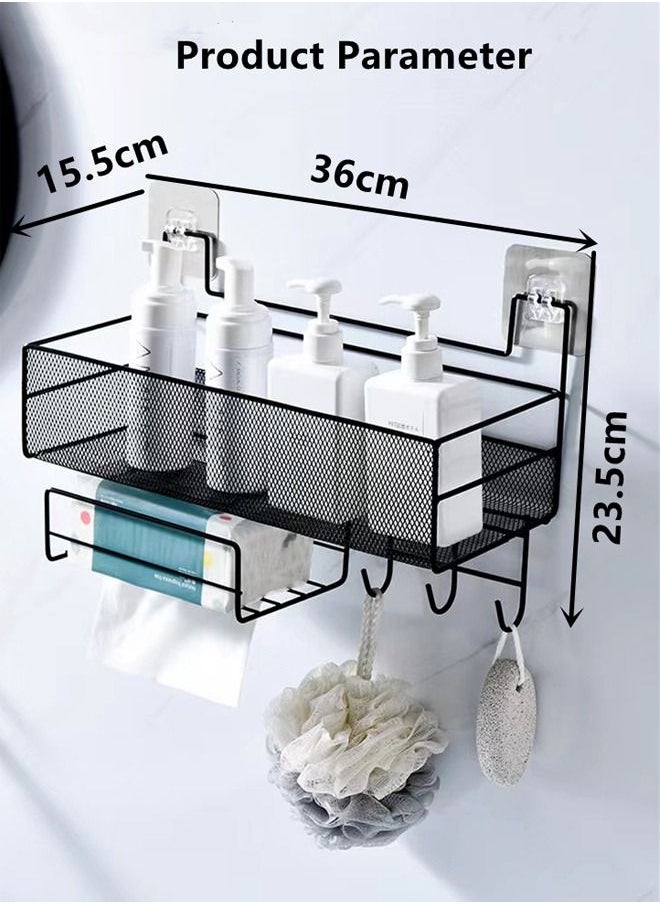 1-Piece Bathroom Kitchen Storage rack Organizer Bathroom Shelf Black 36 x 23.5 x 15.5 Centimeter - pzsku/ZB63814C71537AF612145Z/45/_/1692272413/460318b1-ac4a-4690-adad-b7bdc9f8c57d