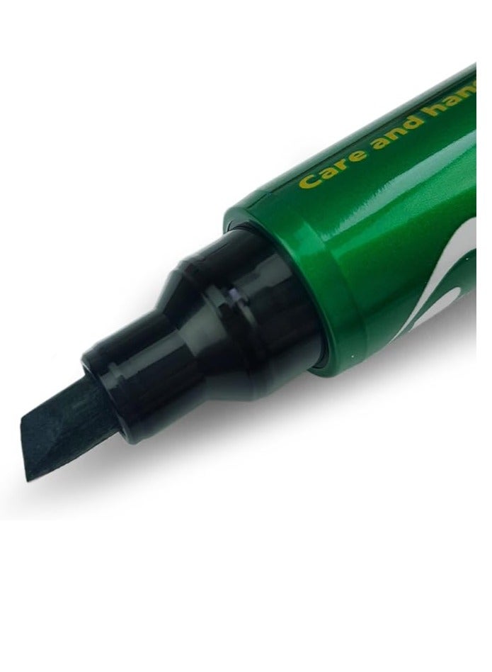 PILOT 12-Piece Broad Chisel Tip Permanent Marker 400 Green - Image 2