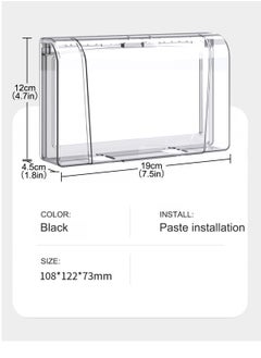 HomarKet Socket Cover Box, Childproof Electrical Outlet Protector, Waterproof Plug & Light Switch Guard, Baby Proofing Safety for Home Security, 86-Type Double-Position Socket Cover (Transparent)  - Image 5
