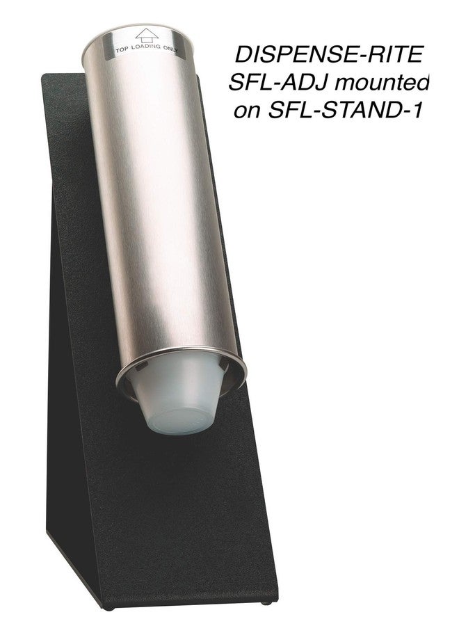 Dispense-RITE SFL-ADJ Surface-Mount Portion Cup Dispenser, Stainless Steel Gravity-Feed for 2 oz. to 6 oz. Plastic Cups and Containers, Self-Adjusting, 12" Length, Wall or Counter Mount - Image 3