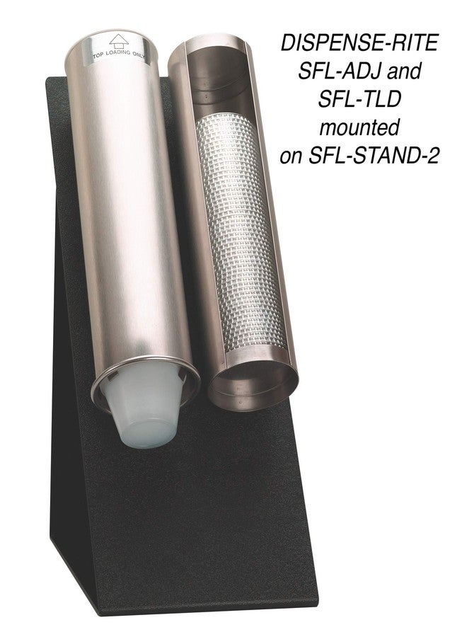 Dispense-RITE SFL-ADJ Surface-Mount Portion Cup Dispenser, Stainless Steel Gravity-Feed for 2 oz. to 6 oz. Plastic Cups and Containers, Self-Adjusting, 12" Length, Wall or Counter Mount - Image 4