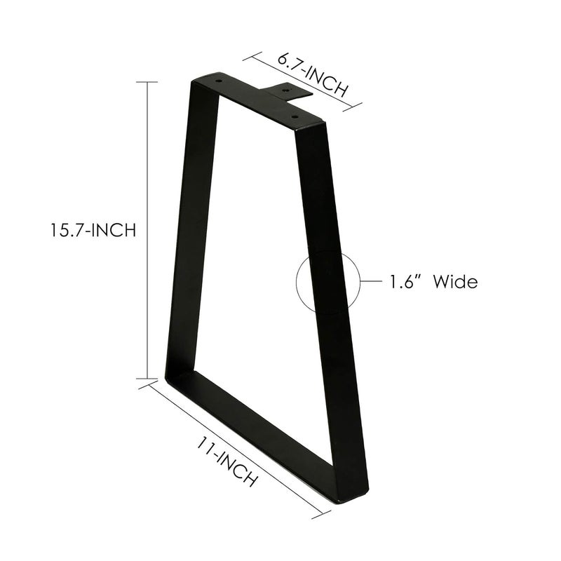 Ventuos 16 Trapezoid Metal Table Legs for Furniture Bench Legs Coffee Table Legs Set of 2 DIY - Image 2