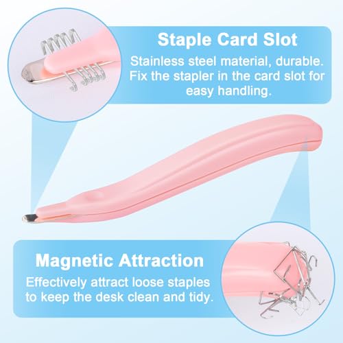 MECHEER 4 Pack Magnetic Staple Remover Tools, Professional Stapler Removers Staple Puller Remover for Classroom, Multicolored Stapler Remover Tool Staple Remover Stick for Home School Office (4 Colors) - Image 5