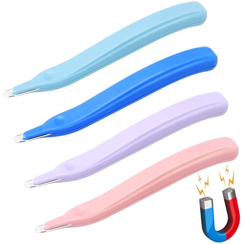 MECHEER 4 Pack Magnetic Staple Remover Tools, Professional Stapler Removers Staple Puller Remover for Classroom, Multicolored Stapler Remover Tool Staple Remover Stick for Home School Office (4 Colors) - Image 1