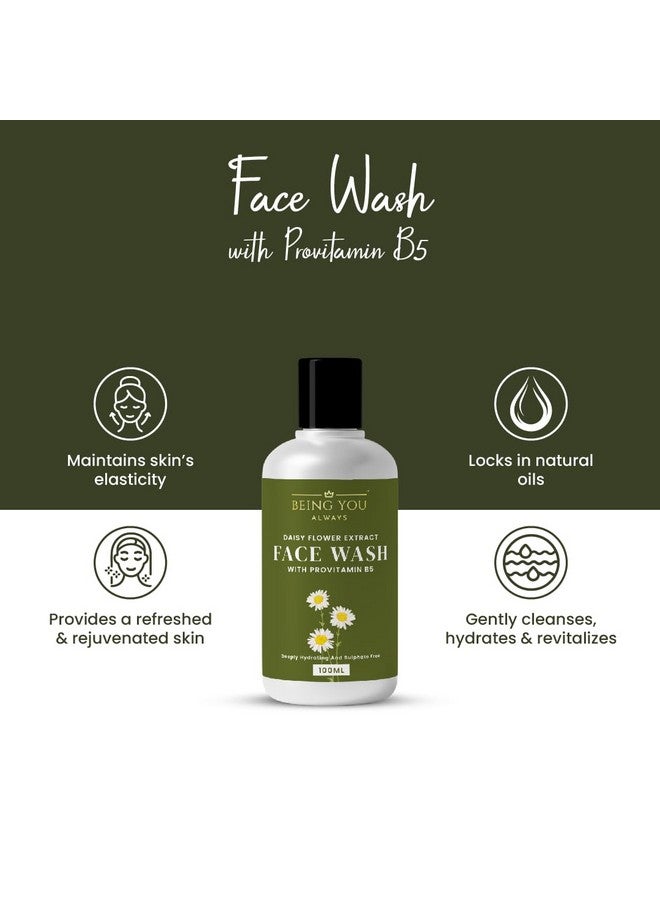 Being You- Always Being You - Always Daisy Flower Extract Face Wash with Provitamin B5 |All Skin Types| Deeply Hydrating & Sulphate Free - 100 ml - Image 2