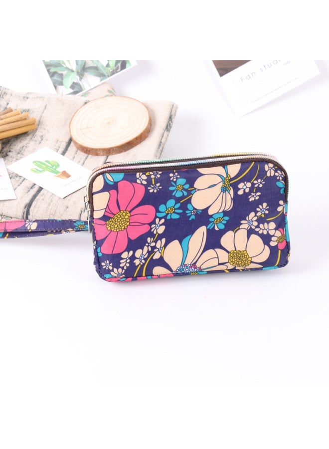 Women's Long Mobile Wallet Clutch Bag Women's Fabric Coin Purse Women's Clutch Small Handbag-Color:8501-a Flash In The Pan - Image 2