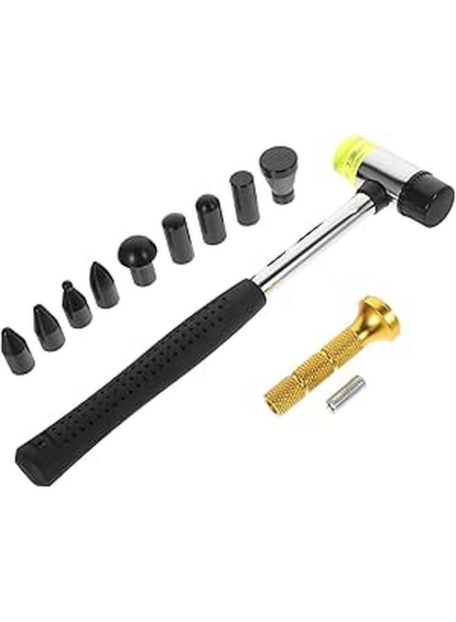 11 Pcs Auto Body Dent Repair Kit with Rubber Hammer and Shaping Pens Random Color - Image 1