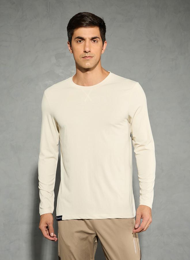 تكنوسبورت تيشيرت تكنوسبورت بأكمام طويلة ورقبة دائرية - Image 1