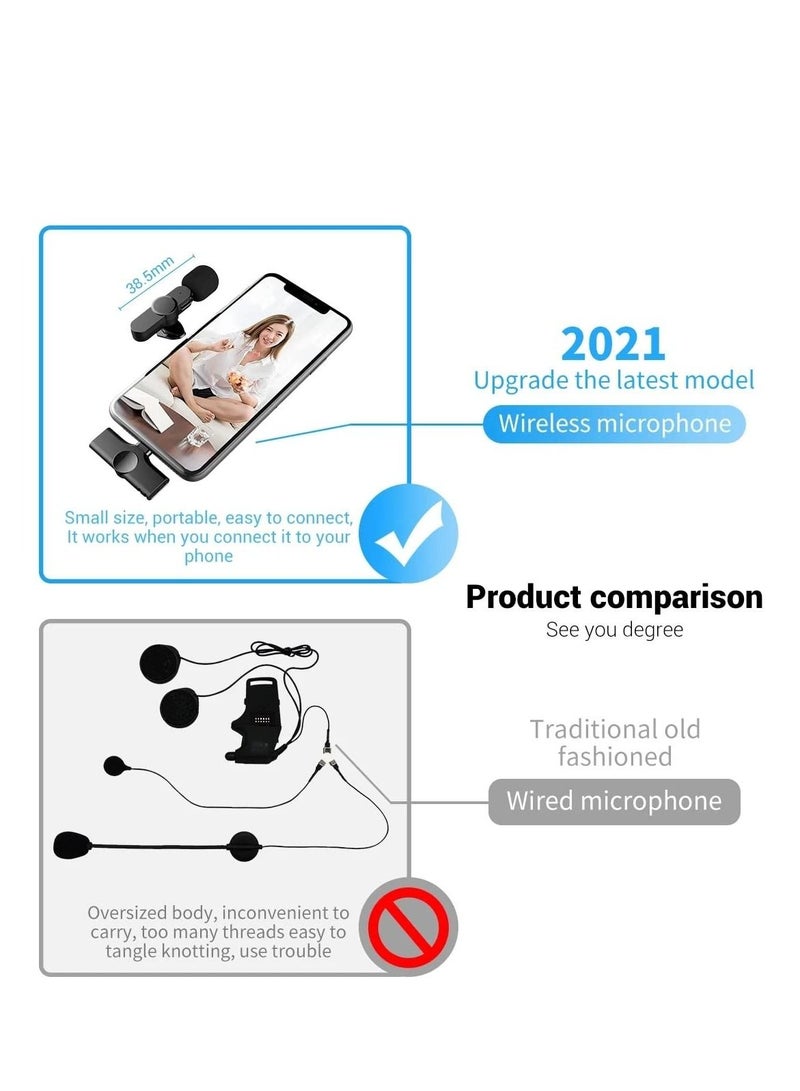 Wireless Type C Lavalier Microphone for All Type C Android Mobiles Plug and Play Mic for YouTube Facebook Live Stream - Image 3