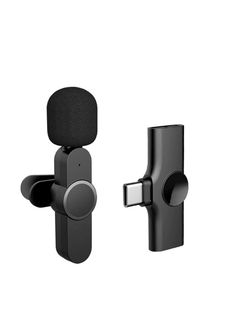 Wireless Type C Lavalier Microphone for All Type C Android Mobiles Plug and Play Mic for YouTube Facebook Live Stream - Image 1