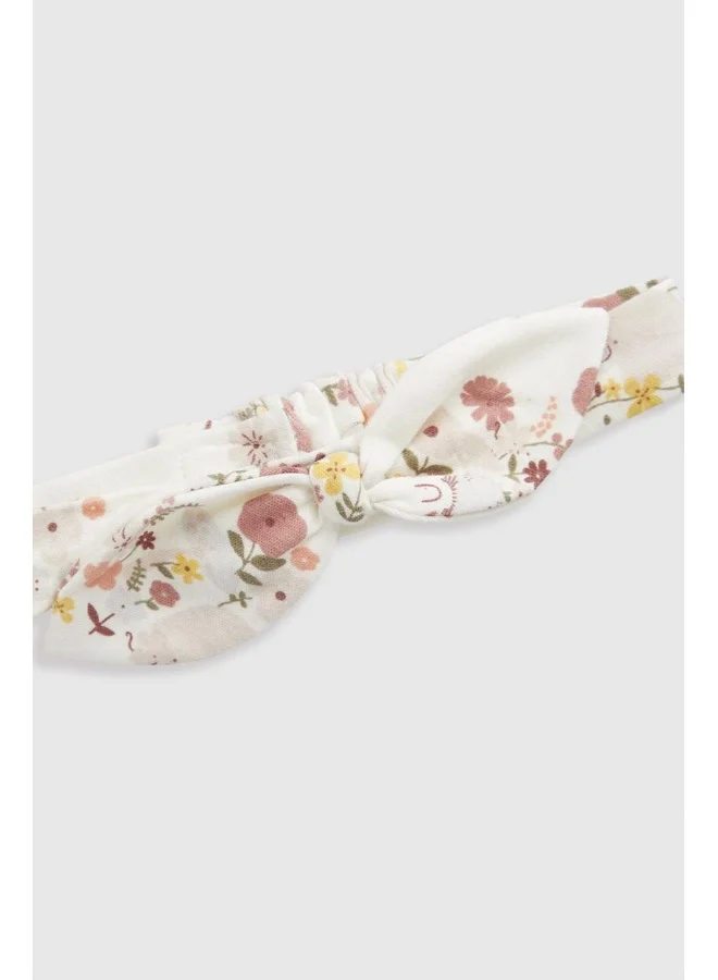 mothercare Autumn Bow Headbands - 2 Pack