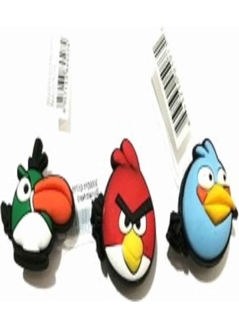 ماريماري 3 Pieces Croocs Slipper Ornaments Jibbiitz Angry Birds
