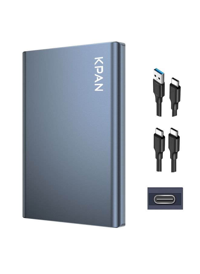 KPAN Mobile Hard Disk 1t High Speed Transmission 500GB Hard Disk Metal Mechanical Application Laptop TV 2tb-Capacity:Titanium Space Gray-320g-typec Mobile Phone Computer Tv Model - Image 1