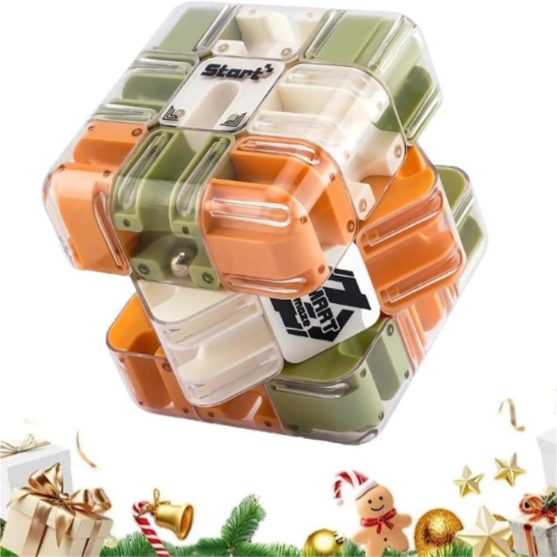 3D Maze Cube Space Thinking Training Stress Relieving Puzzle Toy color