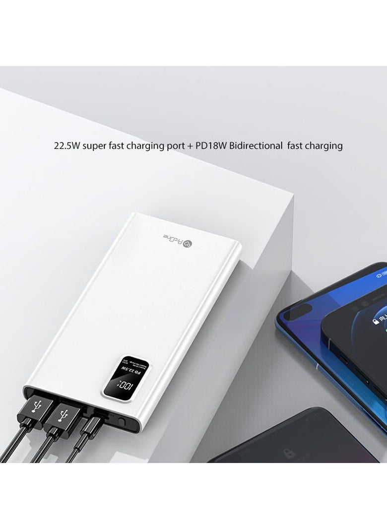 ProOne - ProOne PPB5108PD 10000mAh Power Bank - 22.5W Fast Charging, 2 Type A, 1 Type C, 1 Micro USB Port, Slim Premium Design: Your Ultimate On-the-Go Charging Solution - Image 1