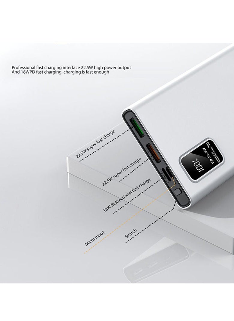 ProOne - ProOne PPB5108PD 10000mAh Power Bank - 22.5W Fast Charging, 2 Type A, 1 Type C, 1 Micro USB Port, Slim Premium Design: Your Ultimate On-the-Go Charging Solution - Image 1
