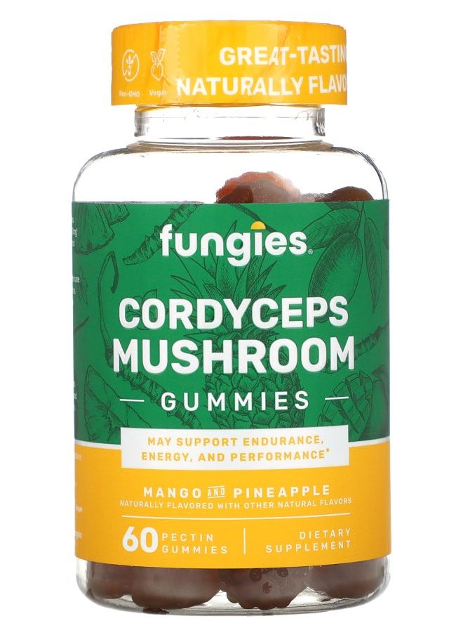 Cordyceps Mushroom Gummies Mango and Pineapple 60 Pectin Gummies - pzsku/ZB638FF1A2A0A6DB532F8Z/45/_/1730767296/ee01f194-0f79-408d-977d-b4a75511c103