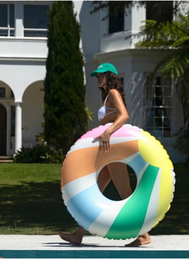 Sunnylife Inflatable Pool Tube Float for Kids | Pastel Gelato Design | Round Pool Ring Floatie | Summer Water Toy for Swimming  - Image 1