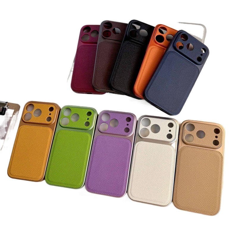MagSafe iPhone 14 Pro Drop Protection TPU for iPhone 14 14 Plus 14 Pro 14 Pro Max and Leather Texture in Blue - Image 4