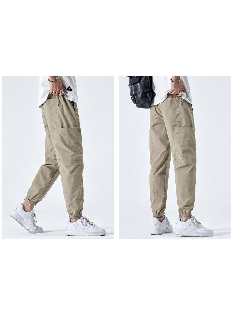 Fashionable Men's Casual Minimalist Style, Easy Matching Foot Binding Sweatpants  - Image 3