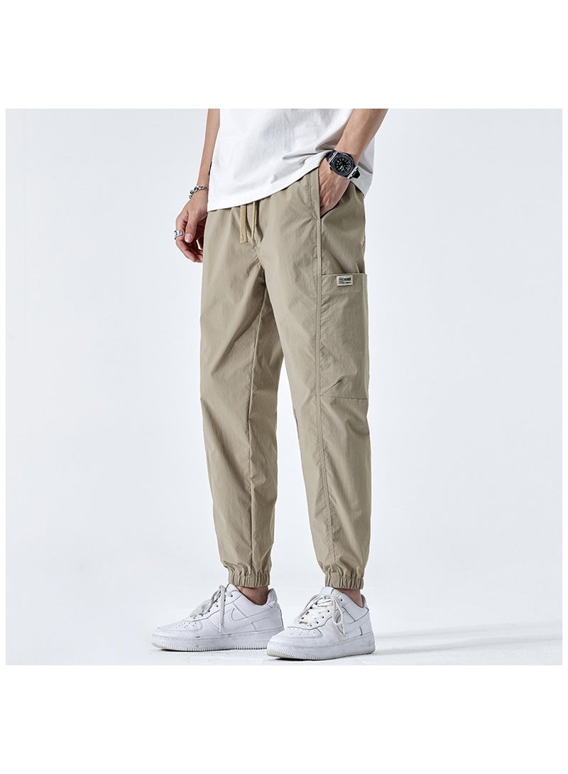 Fashionable Men's Casual Minimalist Style, Easy Matching Foot Binding Sweatpants  - Image 1