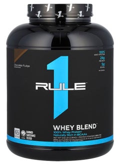 Rule One Proteins Whey Blend Protein Powder Mix Chocolate Fudge 5.02 lb (2.28 kg) 
