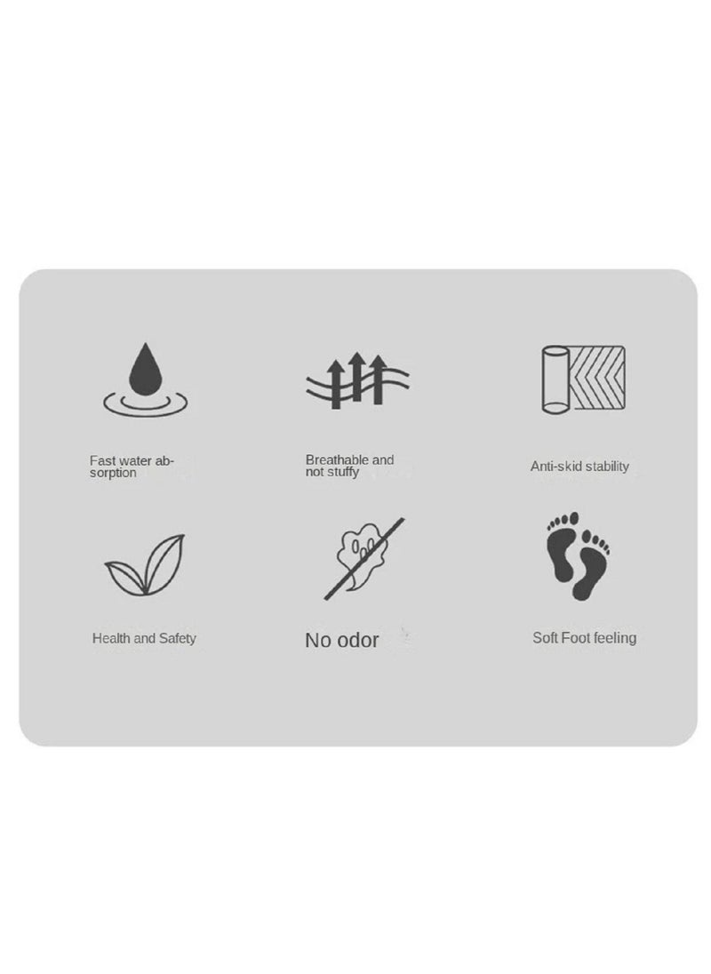 Hi homey - 2-Piece Super absorbent soft non-slip quick drying Kitchen Floor Mat Set - Image 1