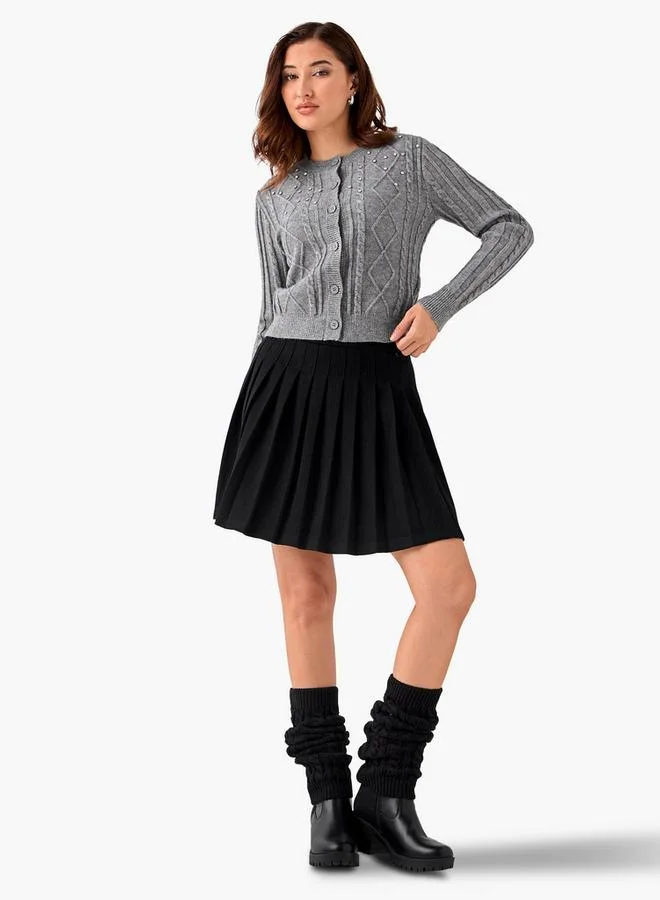 Lee Cooper Lee Cooper Regular Fit Cardigan with Embellishment Cotton