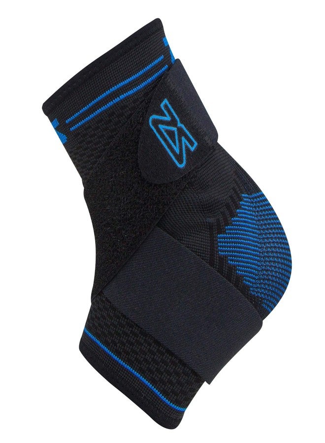 Zensah Elite Gel Sports Compression Ankle Sleeve with Removable Strap - Breathable, Lightweight, Premium Fabric, Comfortable (Black, Medium) - Image 3