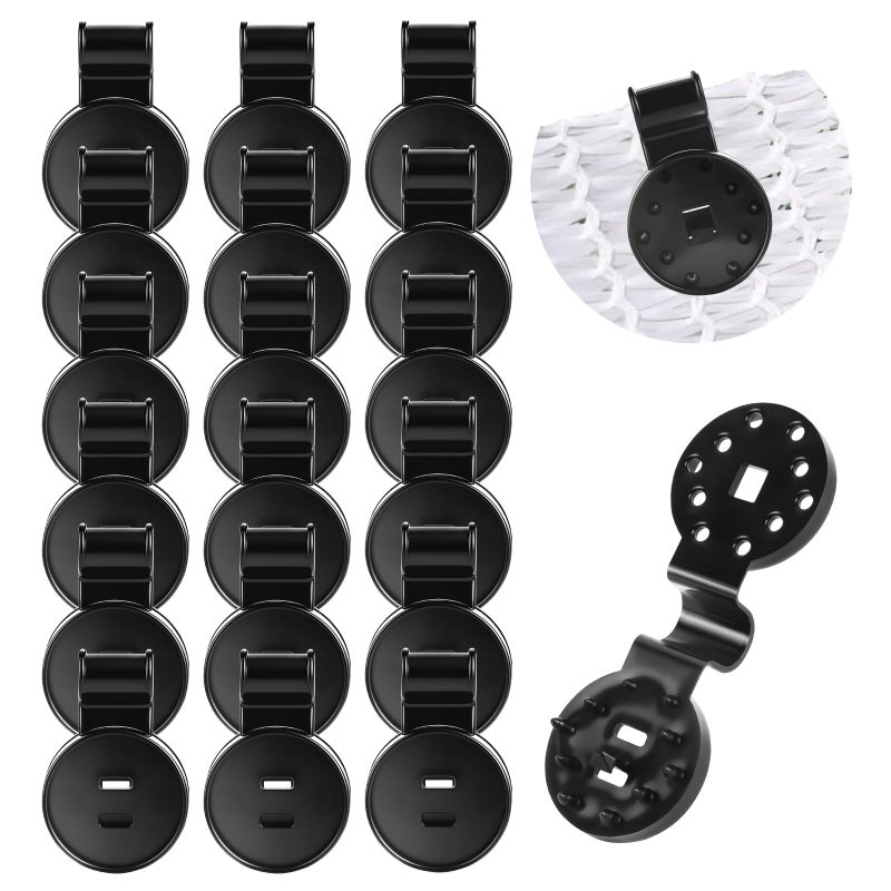 HATJICB Sunscreen Net Clips Heavy Duty Plastic Shade Cloth Clips 100Pack with Tarp Grommet Fasteners for Garden Patio Awning Mesh Fabric Clamp - Image 1