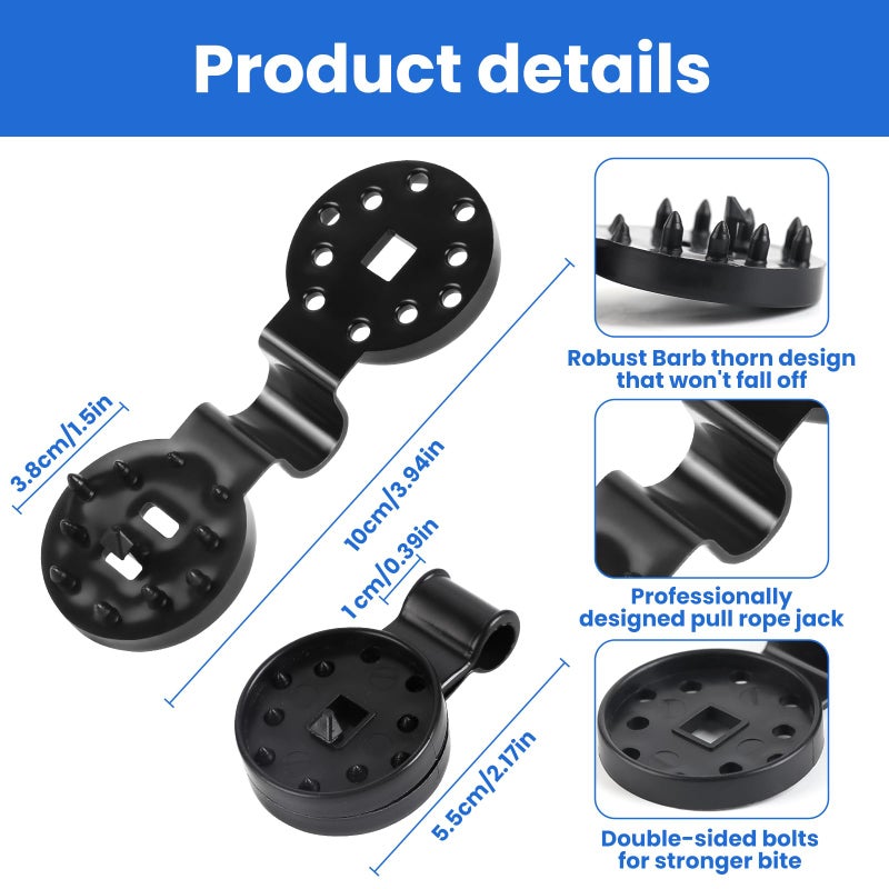 HATJICB Sunscreen Net Clips Heavy Duty Plastic Shade Cloth Clips 100Pack with Tarp Grommet Fasteners for Garden Patio Awning Mesh Fabric Clamp - Image 3