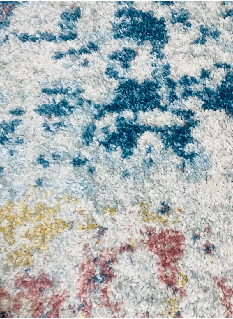 HANDPICKED FURNITURE Handpicked Furniture Vintage Multi-Coloured Rug, Ultra Soft Area Carpets For Bed Room, Living Room, And Dining Room, Antislip Floor Carpets, Easy To Clean, Made In Turkey, Polypropylene, Rectangle  - Image 3