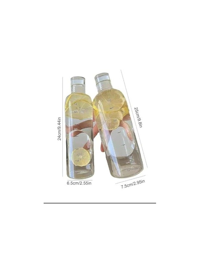 500ml Water Bottle with Time Marker Reusable Plastic Transparent Outdoor Sports Drink Bottle (Pink) - Image 4