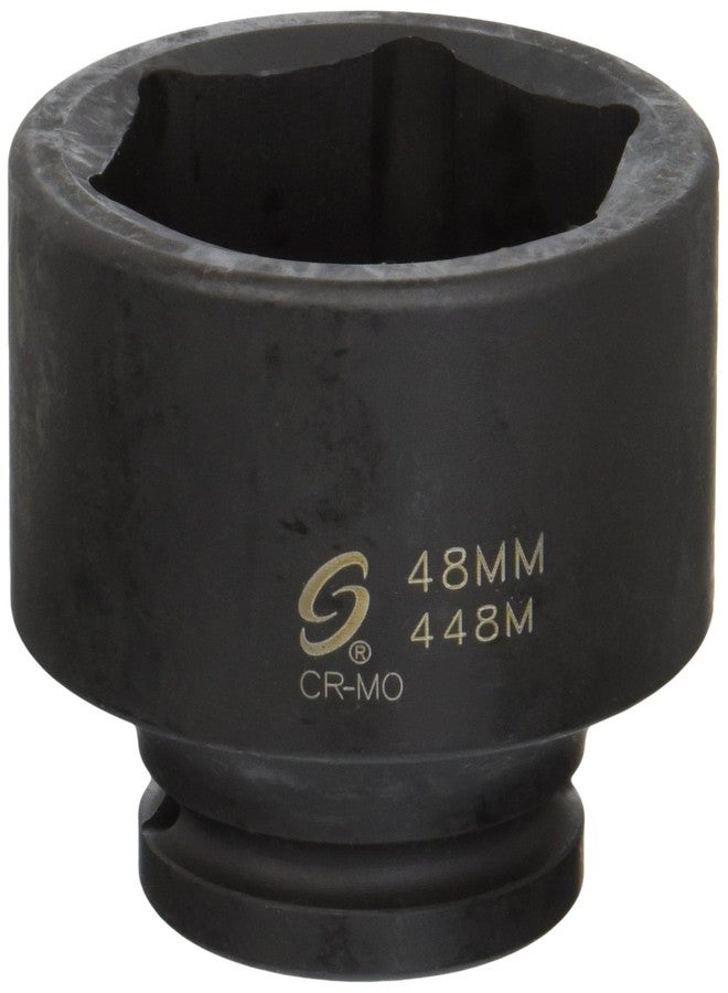 Sunex Tools Sunex 448M 3/4" Drive Standard 6 Point Metric Impact Socket 48mm - Image 1