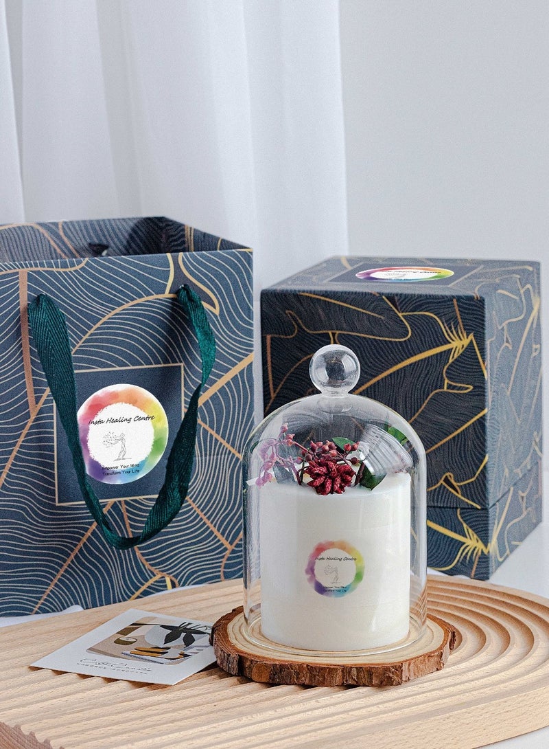 Insta360 InstaHealing Scented Candle – Rose Fruit Aromatherapy Candle, 300g Natural Soy Wax, Long-Lasting Burn, Gift for Women, Spa, Relaxation & Home Decor - Image 2