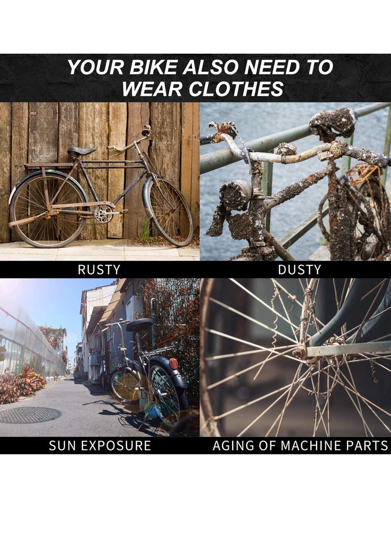 SYOSI Cozy Bicycle Indoor Storage Cover, Indoor Mountain Bike Cover,Bicycle Storage Cover,Wheel Pant Chains Garage,ndoor Anti Dust Mountain Bike Storage Bag  - Image 3