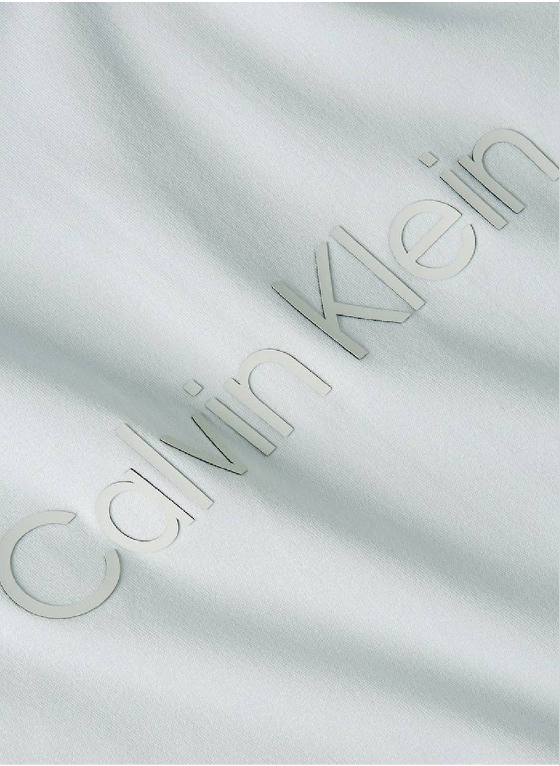 CALVIN KLEIN Men's T-Shirt - Short Sleeves - Sportswear - Polyester , Grey  - Image 5