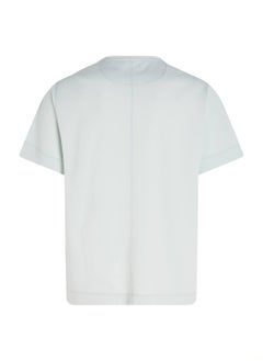 CALVIN KLEIN Men's T-Shirt - Short Sleeves - Sportswear - Polyester , Grey  - Image 3