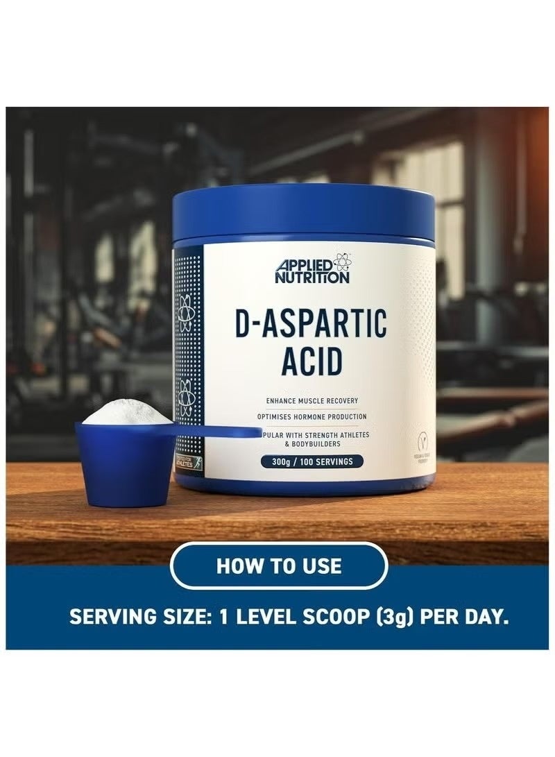 Applied Nutrition D-Aspartic Acid 300g – Muscle Recovery & Strength Booster | Tested for Athletes - Image 4