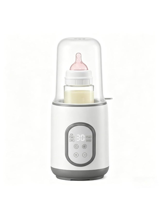 Walpck Bottle Warmer,Fast Baby Bottle Warmers for Breastmilk and Formula, with Timer, with Keep Warm, Heats Baby Bottles - Image 1