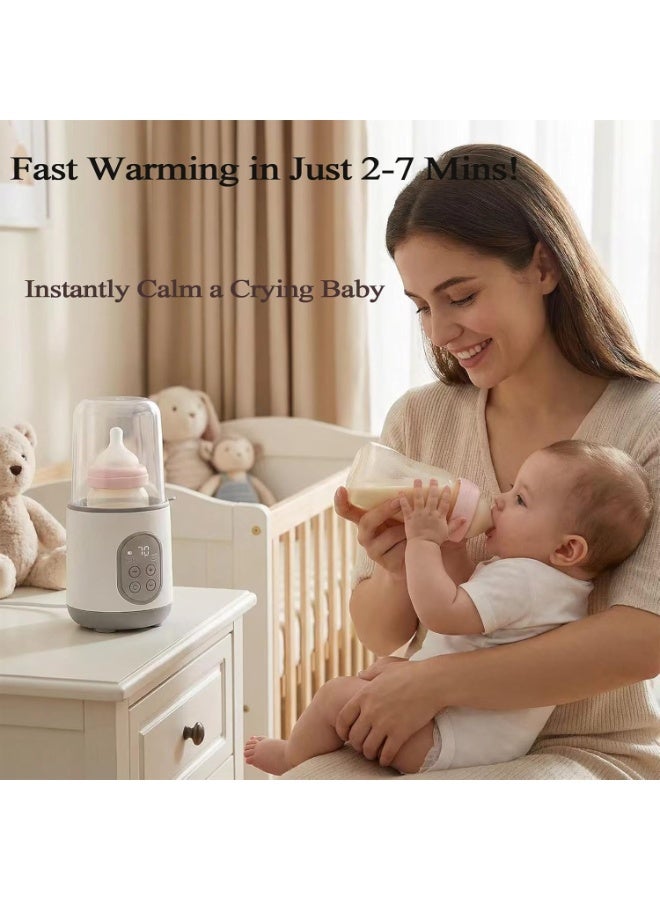 Walpck Bottle Warmer,Fast Baby Bottle Warmers for Breastmilk and Formula, with Timer, with Keep Warm, Heats Baby Bottles - Image 4