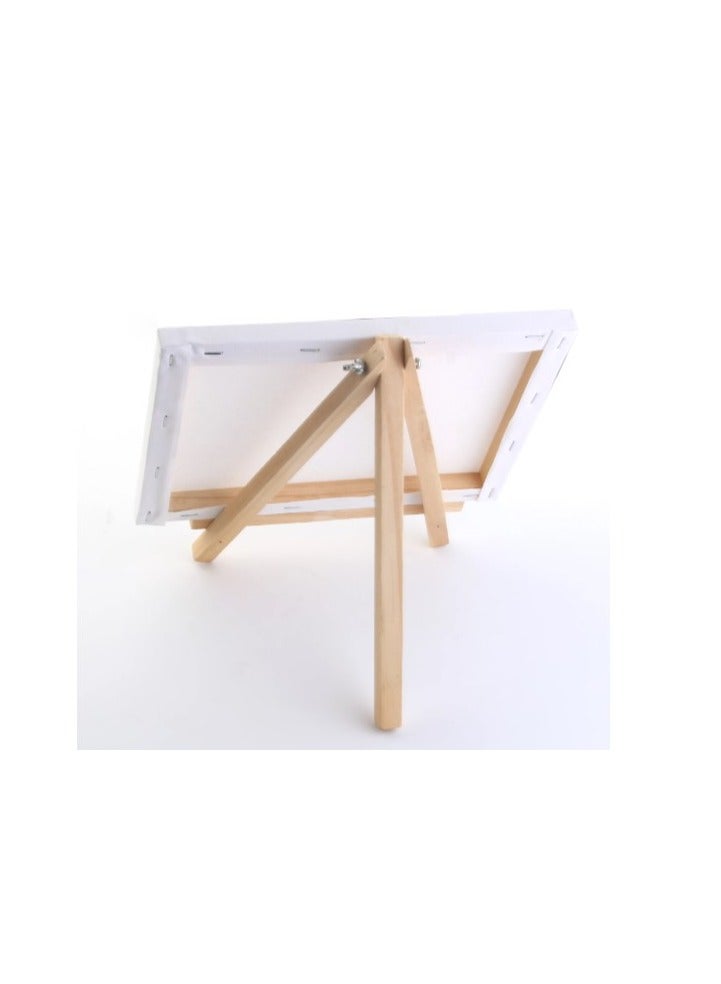 MOTARRO Mini Art Painting Craft Drawing Kids Easel 15X15CM With Stand  White Cotton Artist Canvas Boards for Painting Acrylic Pouring Oil Paint Dry & Wet Art Media  - Image 3