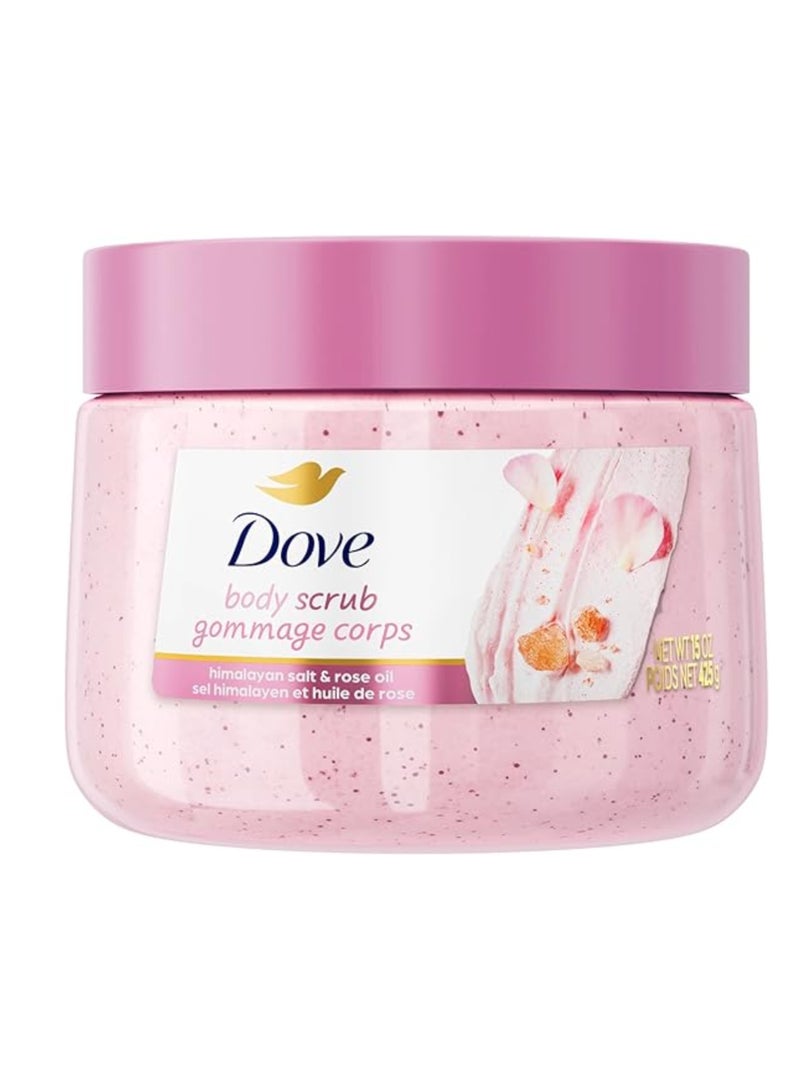 Dove Body Scrub Gommage Corps Himalayan Salt & Rose Oil