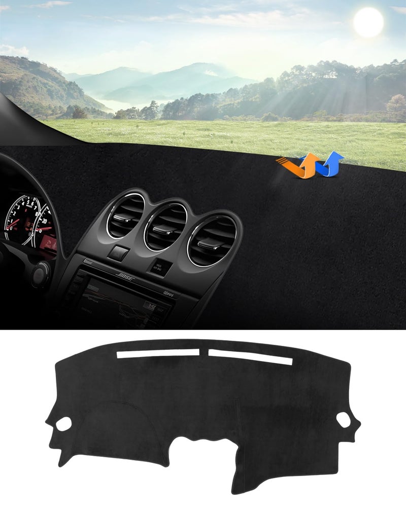 Autorder Dashboard Cover Mat Fit for 20072012 Nissan Altima Accessories Dash Cover Flannel Dash Mat Sunshade Glare UV Rays Protector